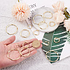 Craftdady 60pcs 4 Styles Alloy Linking Rings PALLOY-CD0001-08-5