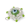 Beaded Star Eye Charms PALLOY-MZ00574-03-4