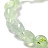 Natural Prehnite Beaded Stretch Bracelets BJEW-F414-02B-08-3