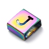 Ion Plating(IP) 304 Stainless Steel Square Slide Charms STAS-L132-11J-M-2