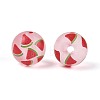 Transparent Frosted Acrylic Beads FACR-T008-03-M-3