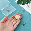 6Pcs 3 Styles Brass Pendant Cabochon Settings KK-PH0015-49G-3
