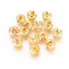 Brass Crimp Beads Covers KK-G016-G-NF-1