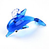 Handmade Silver Foil Lampwork Pendants LAMP-T023-15B-1