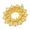 Seed Beads & Glass Beaded Pendants PALLOY-MZ01295-01-2