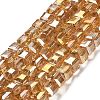 Electroplate Glass Beads Strands LS-EGLA-D018-8x8mm-49-1