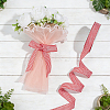 Polyester Tartan Ribbon OCOR-WH0082-574D-01-4
