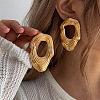 Nuggets Alloy Stud Earrings FS-WG3D023-01-2