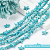 Olycraft 10 Strands Synthetic Turquoise Beads Strands G-OC0002-12-4