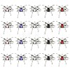 20Pcs 5 Colors Alloy Rhinestone Pendants FIND-CJ0005-88-1