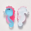 Translucent Frosted Resin Cabochons X-CRES-N022-10-2