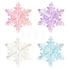 14Pcs 5 Colors AB Color Transparent Acrylic Chandelier Component Links TACR-FS0001-55-1