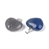 Natural Blue Aventurine(Dyed & Heated) Pendants G-N362-05P-07-2