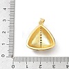 Brass Micro Pave Clear Cubic Zirconia Pendants KK-A303-17B-G-3