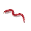 Glass Seed Beaded Big Pendants PALLOY-MZ01157-02-3