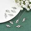 SHEGRACE Brass Micro Pave Clear Cubic Zirconia Pendants XGRQ29622-394P-F-5