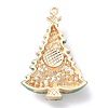 Christmas Zinc Alloy Rhinestone Pendnats X-PALLOY-K008-01C-KCG-2