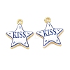 Printed Brass Pendants KK-CBA42CA-08G-04-1