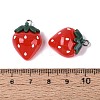 Spray Painted Opaque Resin Pendants RESI-Q232-01C-3