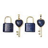 Dyed Natural Lapis Lazuli Beaded Pendants GG-CBA9389-04T-1