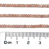 Natural Peach Moonstone Beads Strands G-H003-E10-01-4