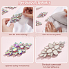 8Pcs Glass Cabochons(Hot Melt Adhesive On The Back) GGLA-FG0001-07A-4