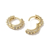 Rack Plating Brass Micro Pave Cubic Zirconia Huggie Hoop Earrings for Women EJEW-C097-24G-02-2