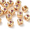SHEGRACE Brass Cubic Zirconia Beads XGRQ4H341-682G-A-1