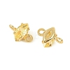 Brass Pave Cubic Zirconia Horse Eye Connector Charms KK-P347-03G-02-3