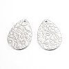 Non-Tarnish 201 Stainless Steel Pendants X-STAS-S054-02-1