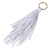 1Pc PU Leather Tassel Pendant Keychains FIND-CL0002-41B-1