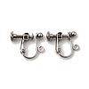 316 Surgical Stainless Steel Clip-on Earring Findings STAS-H240-45P-1