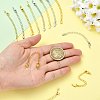 18Pcs 9 Styles Brass Chain Extender KK-FS0002-09-4