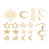 Yilisi DIY Star & Moon & Sun Drop Earring Making Kit DIY-YS0001-36-23