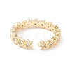 Clear Cubic Zirconia Star Cuff Ring LS-KK-D067-34G-RS-3