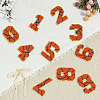 1Bag Sport Theme Number 0~9 Embroidery Cloth Iron on/Sew on Patches PATC-CY0001-65B-7