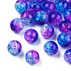 Transparent Crackle Acrylic Beads CACR-N002-11A-2