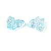 Electroplate Transparent Glass Beads Strands EGLA-T029-06A-3