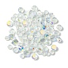 114Pcs Transparent Electroplate Glass Beads GLAA-K064-09E-1