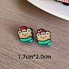 Christmas Theme Resin Stud Earrings FS-WG62E75-03-1