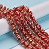 Handmade Gold Sand Lampwork Beads Strands LAMP-C010-01H-2