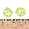 Tennis Alloy Enamel Pendants AL-CBA292F-02M-G-3