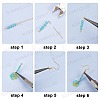 DIY Flower Dangle Earring Making Kits DIY-SC0001-37-4
