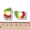 Christmas Food Grade Silicone Focal Beads SIL-A008-01B-3