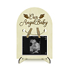 Arch Shape Wood Announcement Picture Frame Stand DJEW-WH0070-010-1