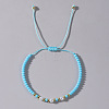Elegant Imitation Pearl & Glass & Brass Beads Braided Bead Bracelets for Women SF9427-2-1