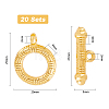 20 Sets Alloy Toggle Clasps FIND-DC0002-59-2