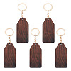 Walnut Wood Pendant Keychains KEYC-TAC0034-06E-1