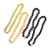 Faceted Round Natural Mixed Gemstone Beaded Necklaces G-H355-06P-2