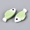 Hand Painted Fish Shaped Porcelain Beads PORC-N013-06A-2